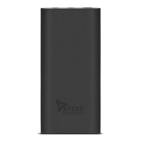 SYSKA P1028J Zoom Charging 10000mAh,18 W Power Delivery,Type-C and Micro USB Input (Black)